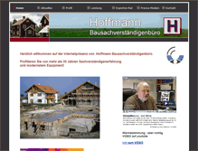 Tablet Screenshot of bausachverstaendiger-hoffmann.de